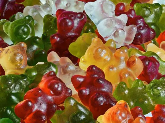 Flavourings are used in sweet manufacture