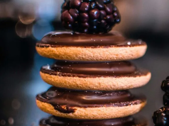 Biscuits and blackberries